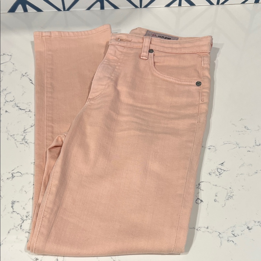 AG Adriano Goldschmied High Rise Muted Peach  Jeans